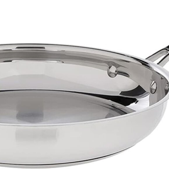 New 10-Inch Open Skillet, Chef's Classic Stainless Steel Cookware Collection - Picture 2 of 8